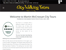 Tablet Screenshot of derrycitytours.com